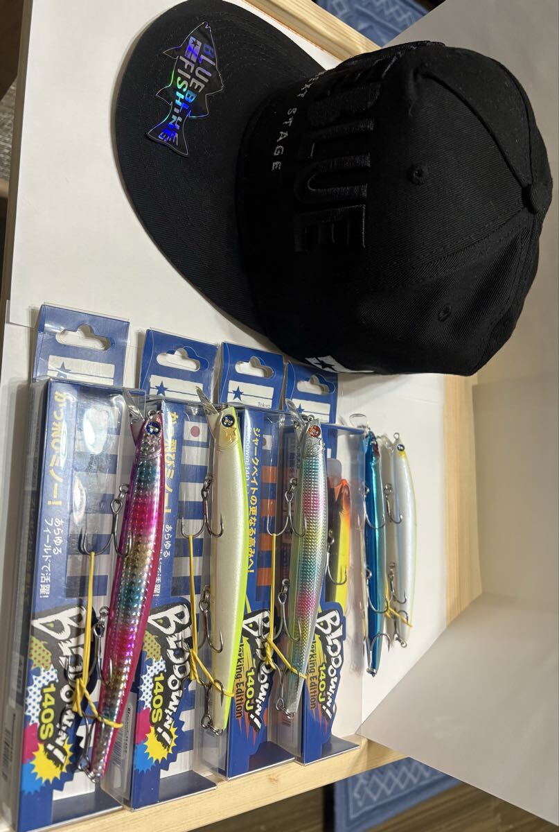 BLUE BLUE フィッシングキャップ、bloowin140S×3、bloowin140J×2、bloowin125F slim×1拍卖