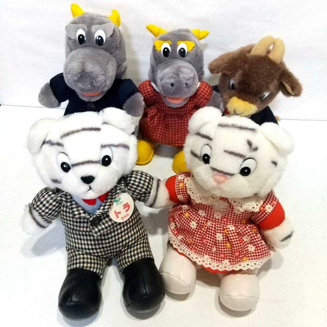 池田銀行 ノベルティー ぬいぐるみ 5体セット IKEDA BANK 当時物拍卖