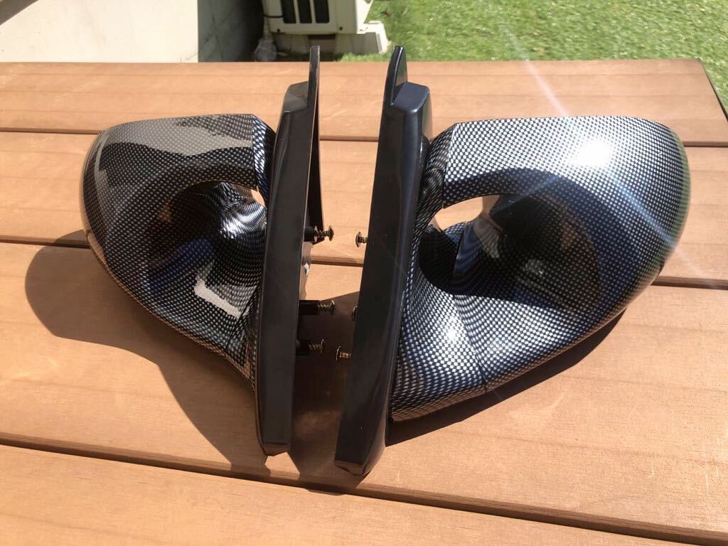 【美品】S15 シルビア ガナドール風 カーボン風 エアロミラー 左右セット ドリフト D1 軽量化 S1314180SXワイルドスピード ドアミラー拍卖