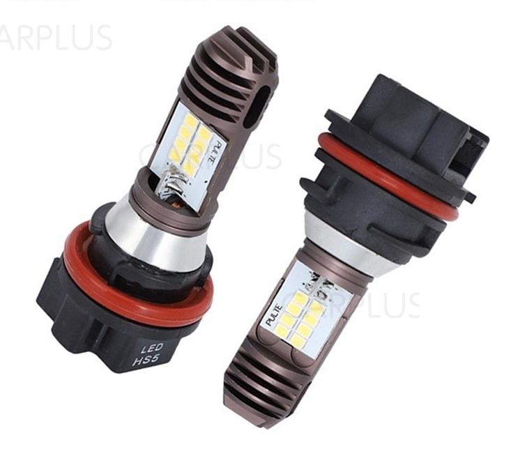 HS5 切替 LED ヘッドライト バルブ ホンダ スズキ HI/LO バイク ホワイト 白 AC/DC レッツ4 取付け簡単 アドレスV50 レッツ5 2個 新品拍卖