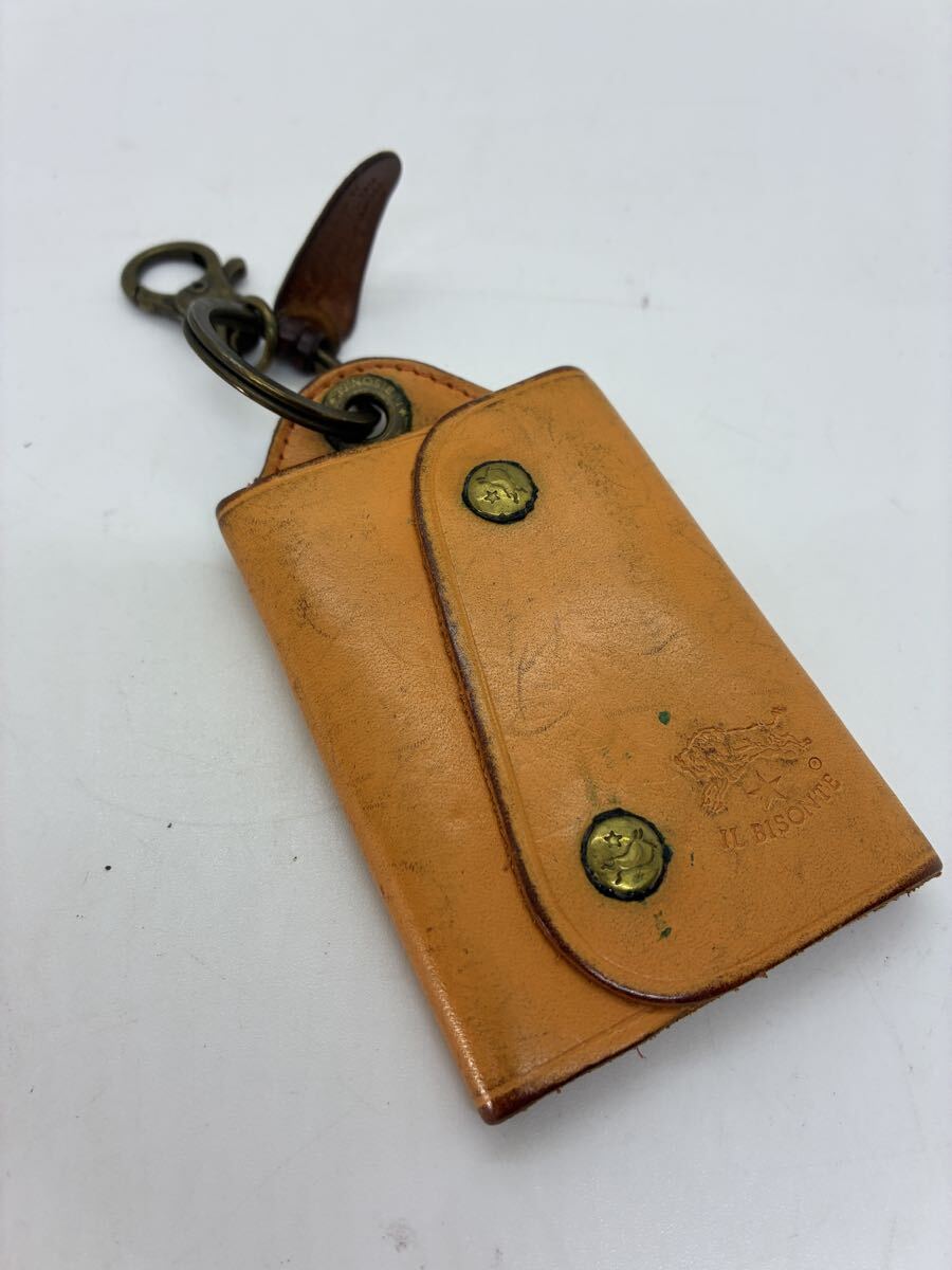 il bisonte イルビゾンテ レザー キーケース キーリング拍卖