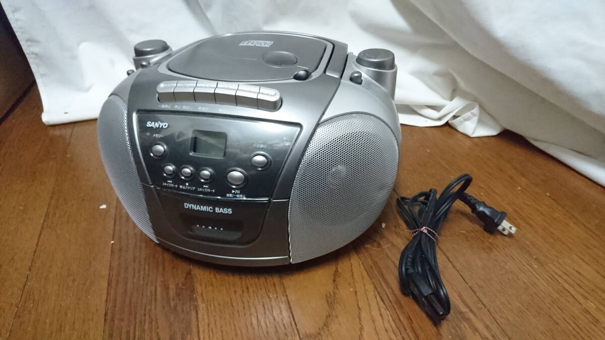 【※ジャンク】 SANYO サンヨー CDラジオカセットレコーダー PH-PR600B 動作確認済み(カセットテープ再生に不具合あり) ジャンクにて拍卖