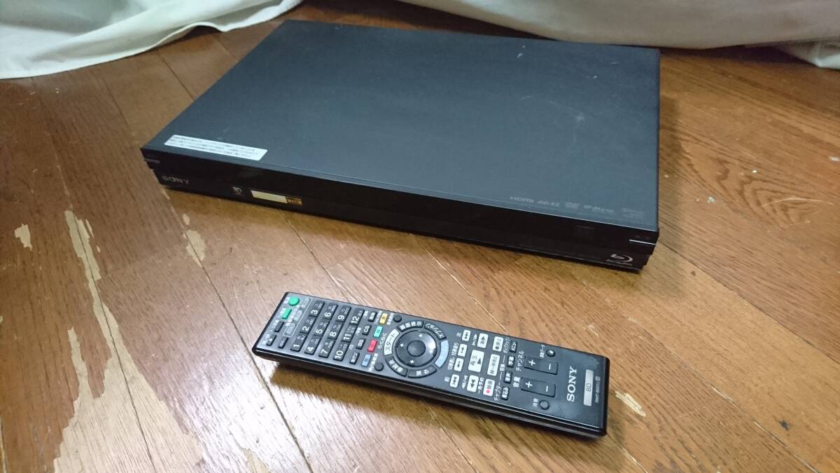 【家電】 SONY ソニー ブルーレイディスクレコーダー BDZ-AT300S 本体+リモコン 動作確認済み拍卖