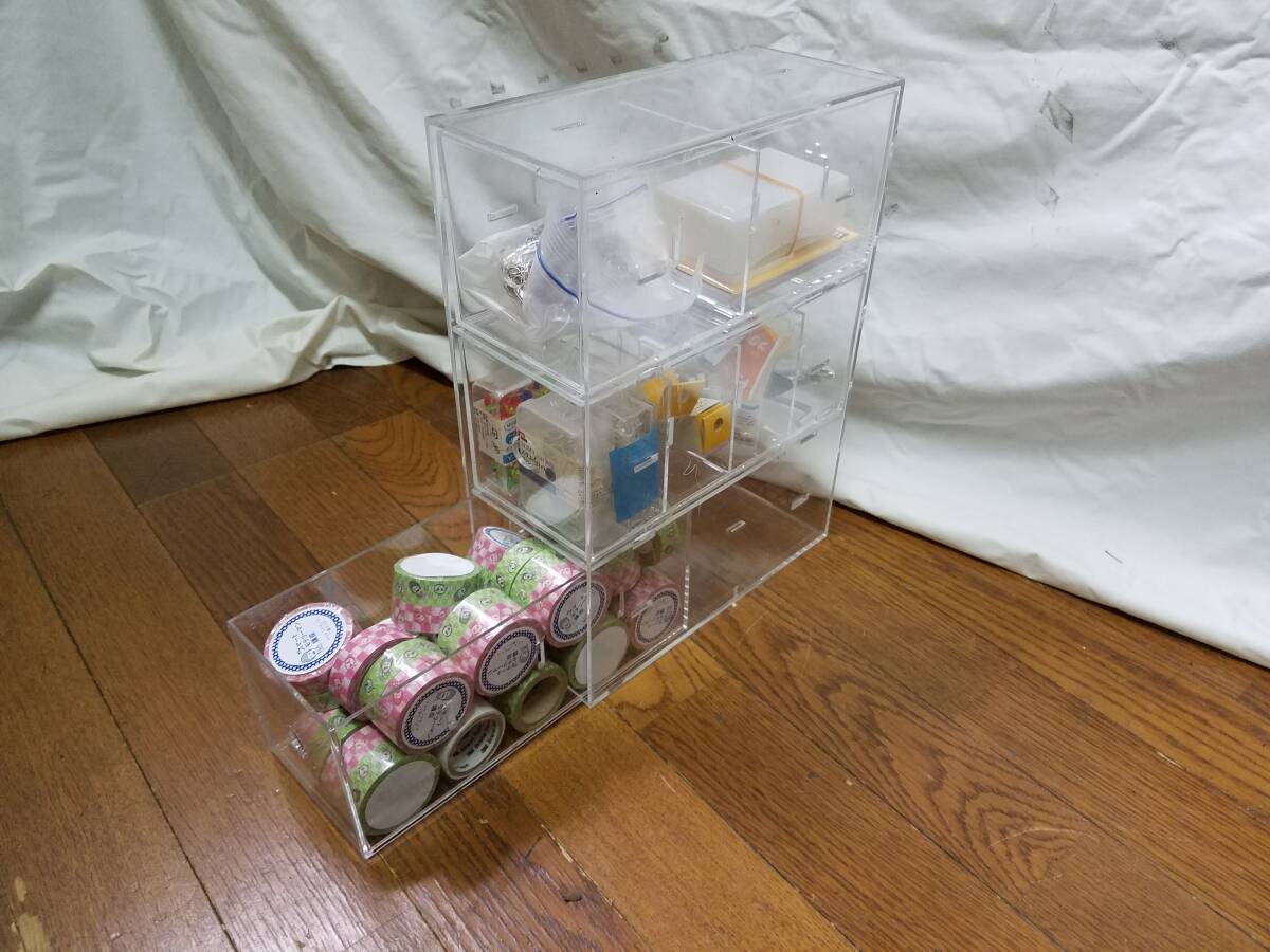 【雑貨】 マスキングテープ、文具等 ケース付き拍卖