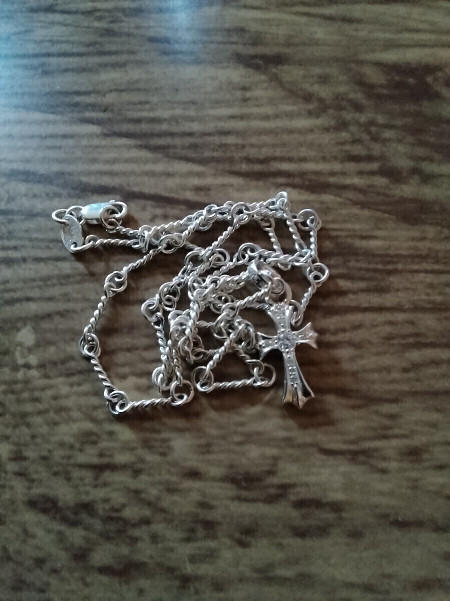 新品同様品★Chrome Hearts クロムハーツ ベビーファットダイヤ 50cm ツイストチェーン セット拍卖