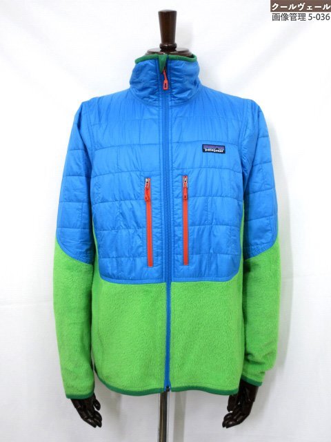 極美品【patagonia パタゴニア】83320FA12 中綿入り ナノパフハイブリットジャケット (メンズ) sizeM ライトブルー系 ◇38MB4953◇拍卖