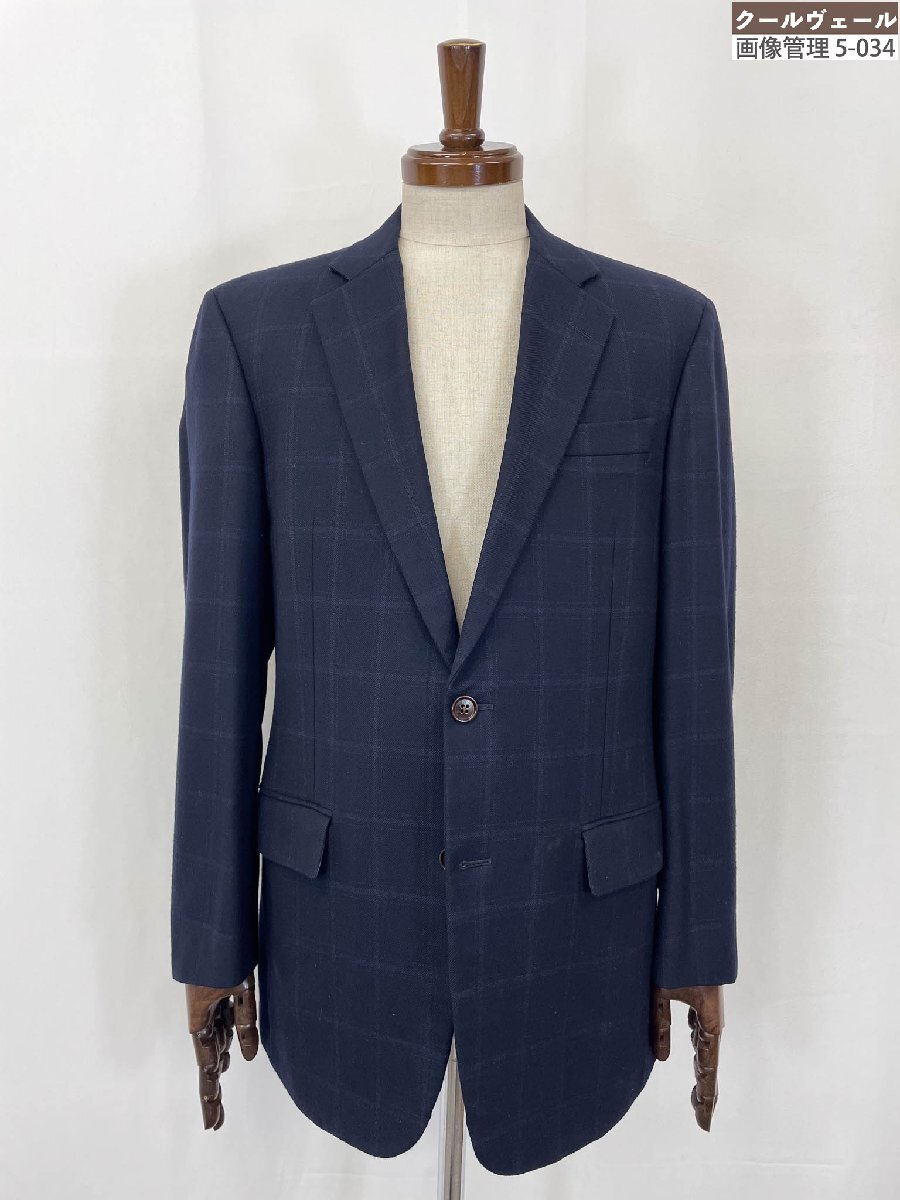 超美品【ブルックスブラザーズ Brooks Brothers1818】19-16-940175-63 2B ブレザージャケット (メンズ) 39REG ネイビー チェック◇32MJ0672拍卖