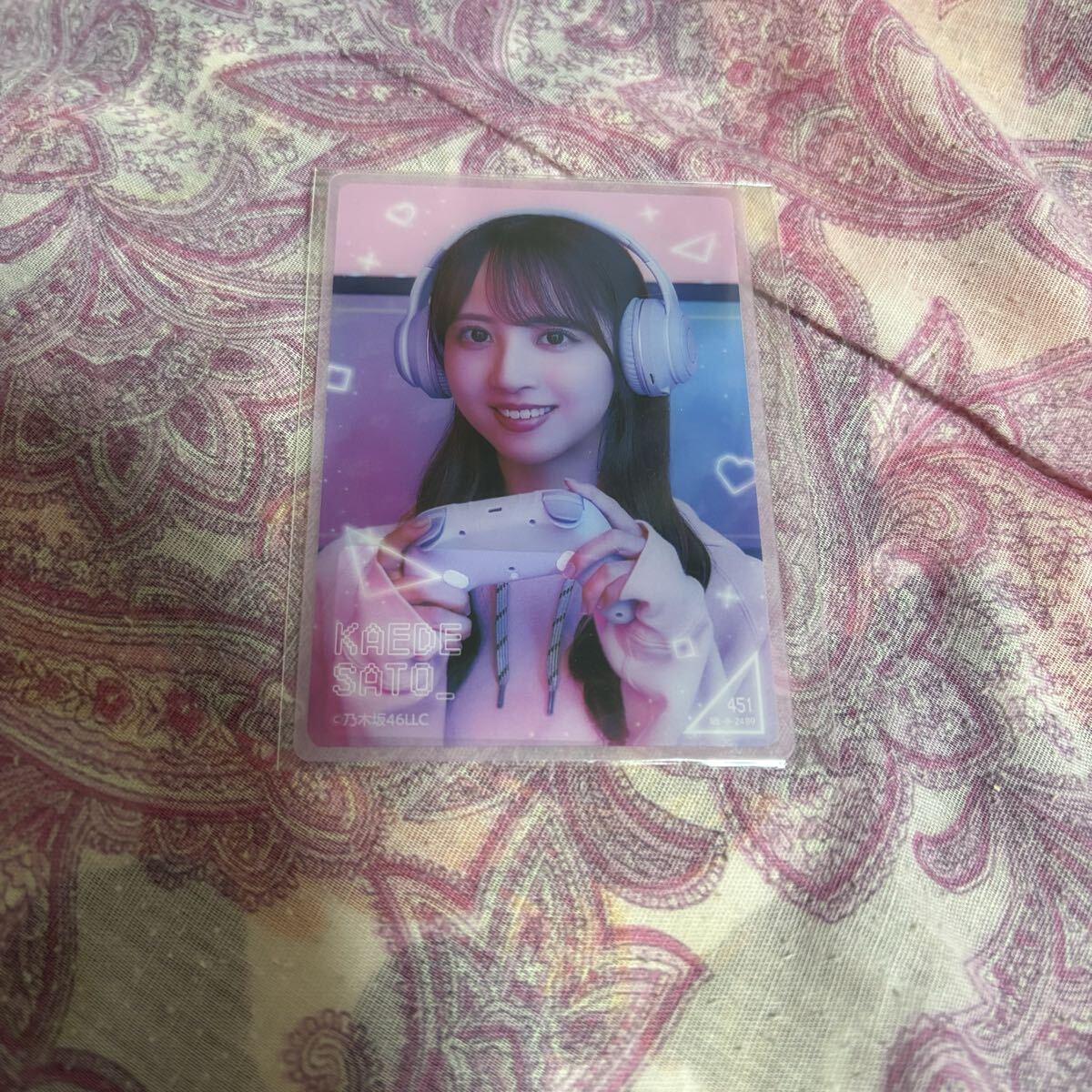 乃木坂46 のぎBOX クリアカード モバカ Gaming Room 佐藤楓 N拍卖