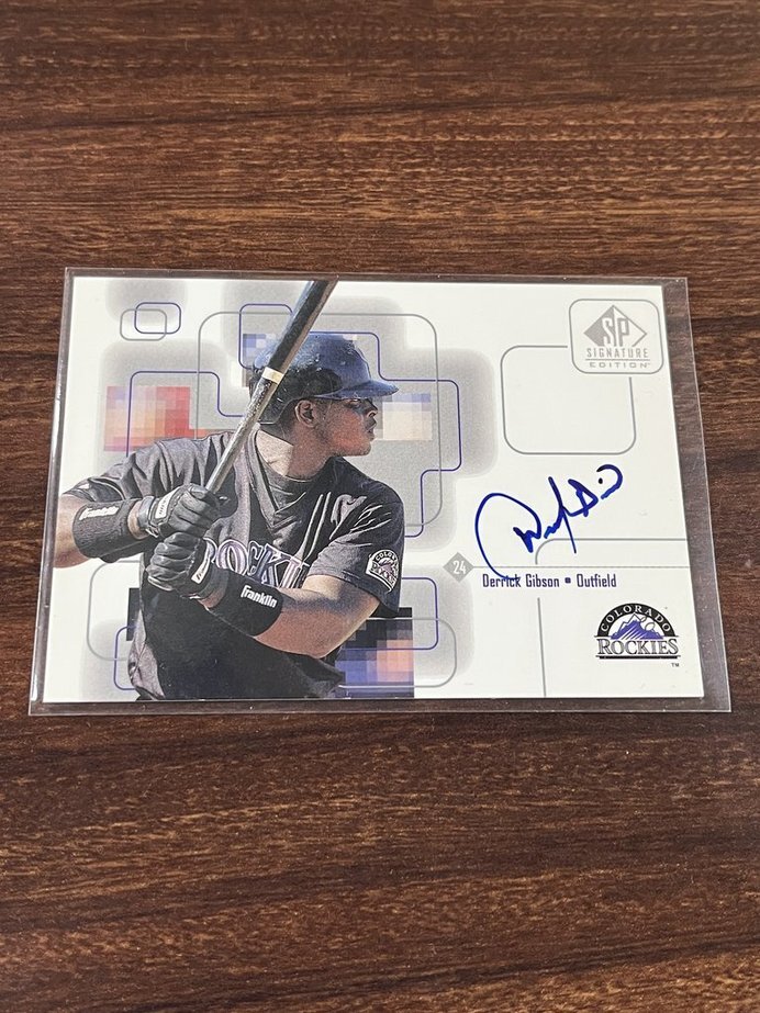 ● 1999 UD SP SIGNATURE EDITION Autograph 「 Derrick Gibson 」 サイン ●拍卖