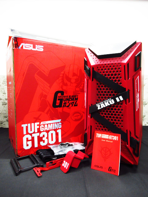 ASUS TUF Gaming GT301 シャア専用ザクII エディション 機動戦士ガンダム PCケース ATXミッドタワー 2021年製 現状品 管理7k1011A-I02拍卖