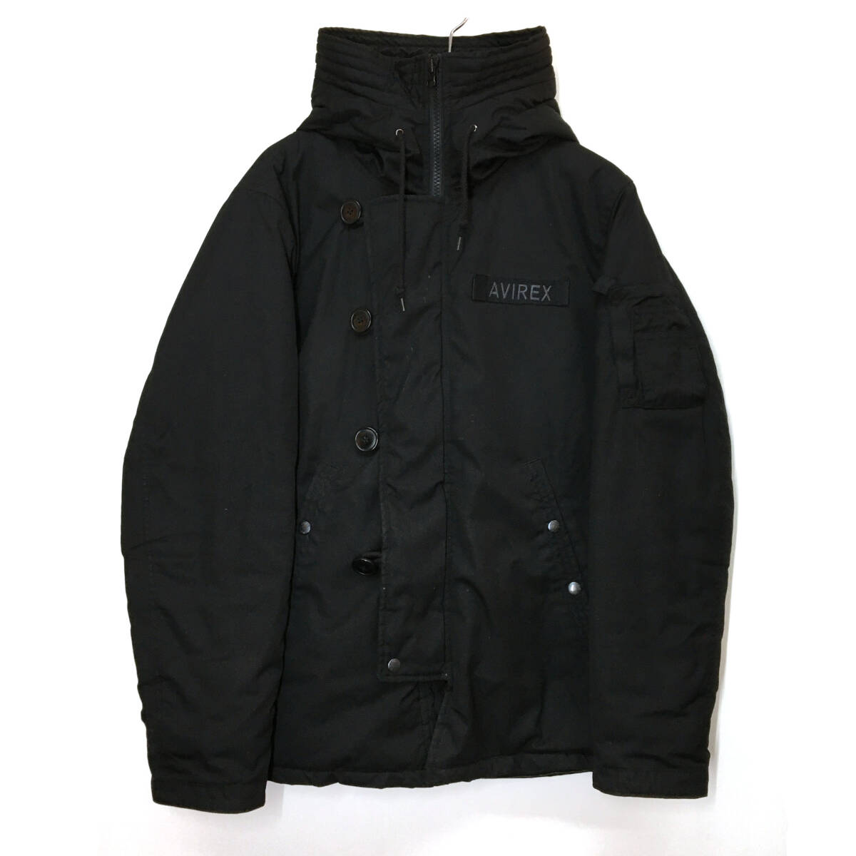 tu132 AVIREX / アヴィレックス 中綿ジャケット ブラック メンズXL ※中古/使用感大拍卖
