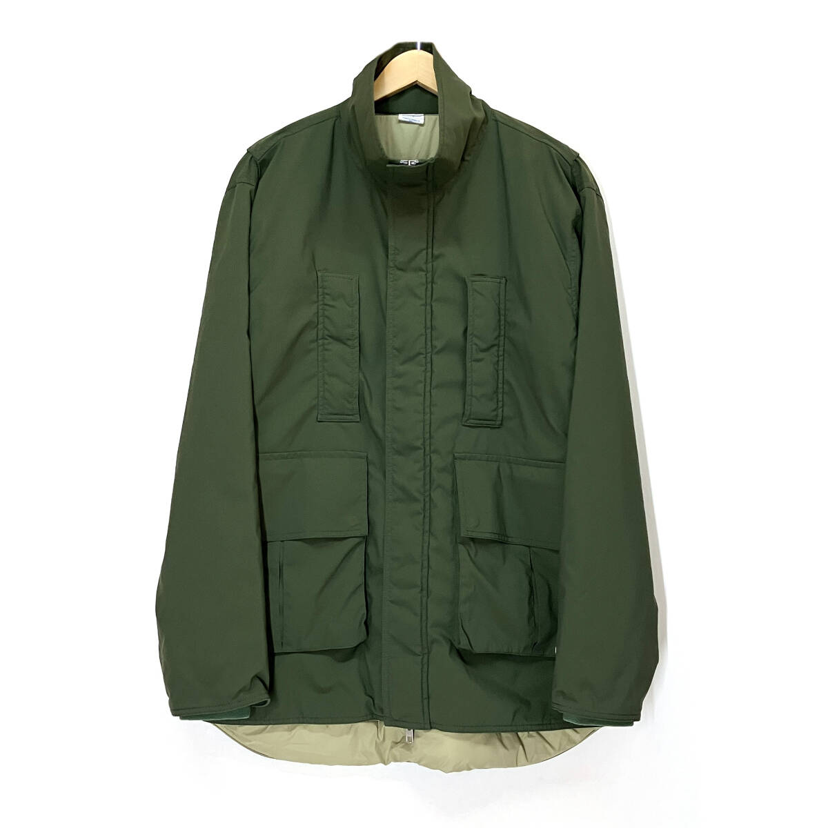 tu130 Champion チャンピオン 中綿ジャケット メンズL オリーブ ※中古拍卖