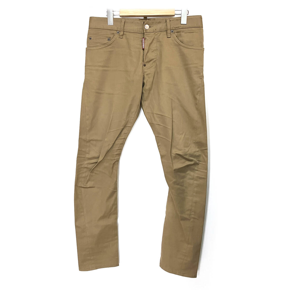 tu135 DSQUARED2 5ポケットパンツ メンズ44 ベージュ ※中古拍卖