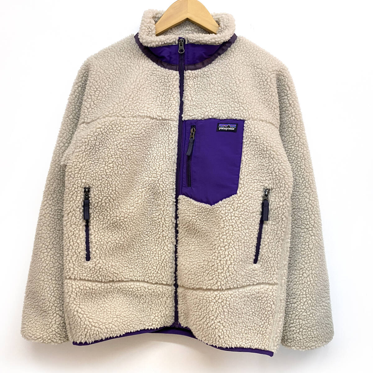 tu132 Patagonia パタゴニア フリース ボア ジャケット 65625 サイズXL/14 キッズ ※中古拍卖