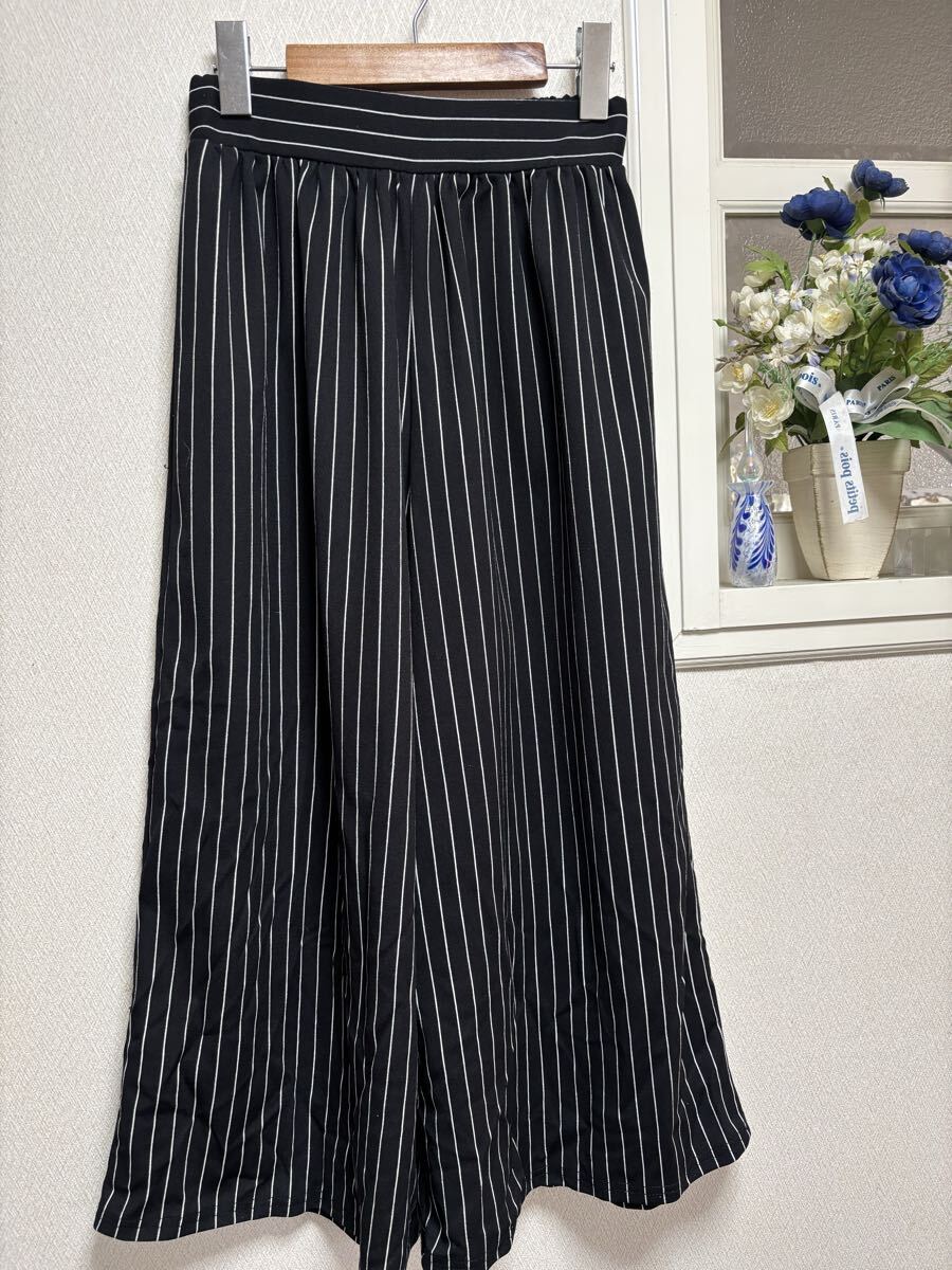 セシル CECIL Mc BEE ストライプ ワイドパンツ拍卖
