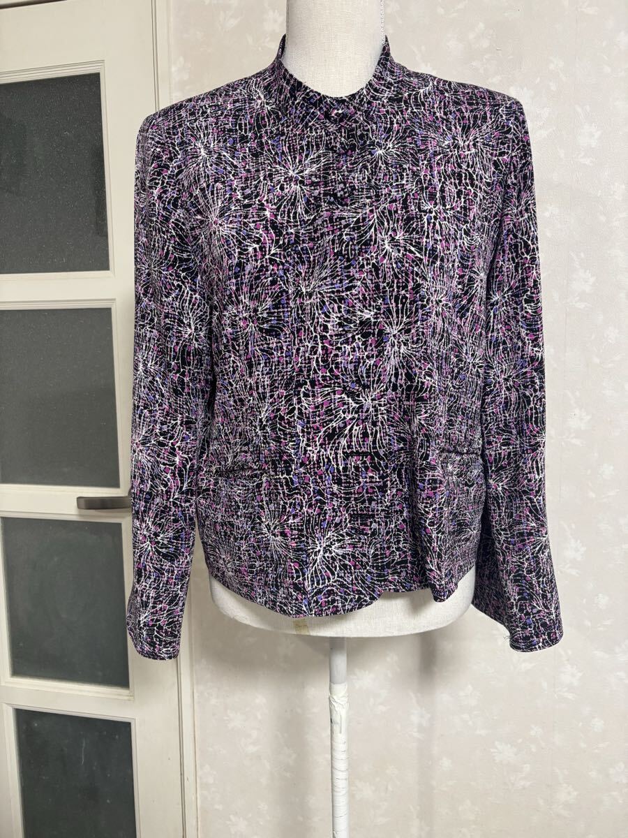 【美品】風は旅人 ちりめんくるみボタンジャケットMサイズクリーニング済み拍卖