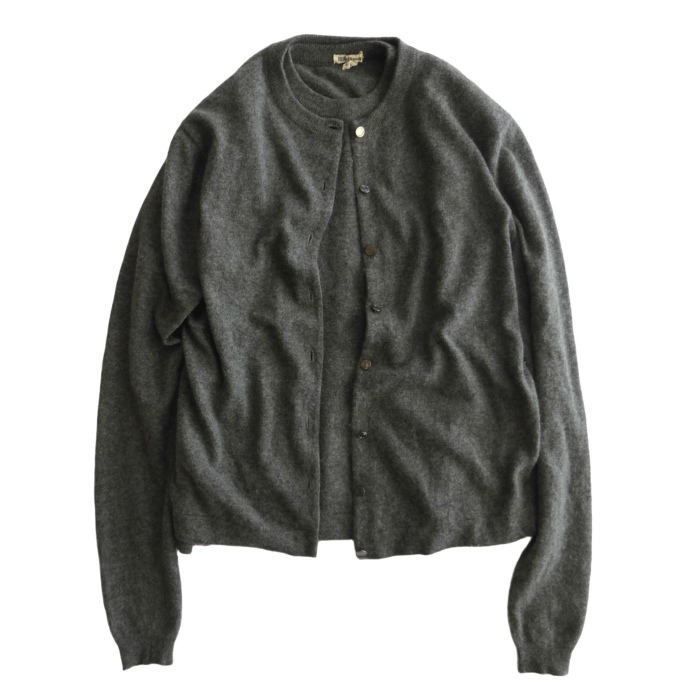 エルメス (HERMES) カシミア カーディガン ベスト ニット セーター アンサンブル セット L グレー ウェア マルジェラ期(中古)拍卖