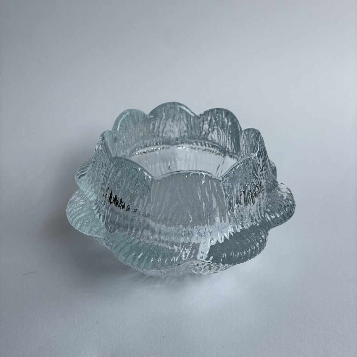 Holmegaard ホルムガード Waterlily 睡蓮 ガラス製 キャンドルホルダー 燭台 フラワーベース 花瓶 花器 北欧ビンテージ デンマーク拍卖