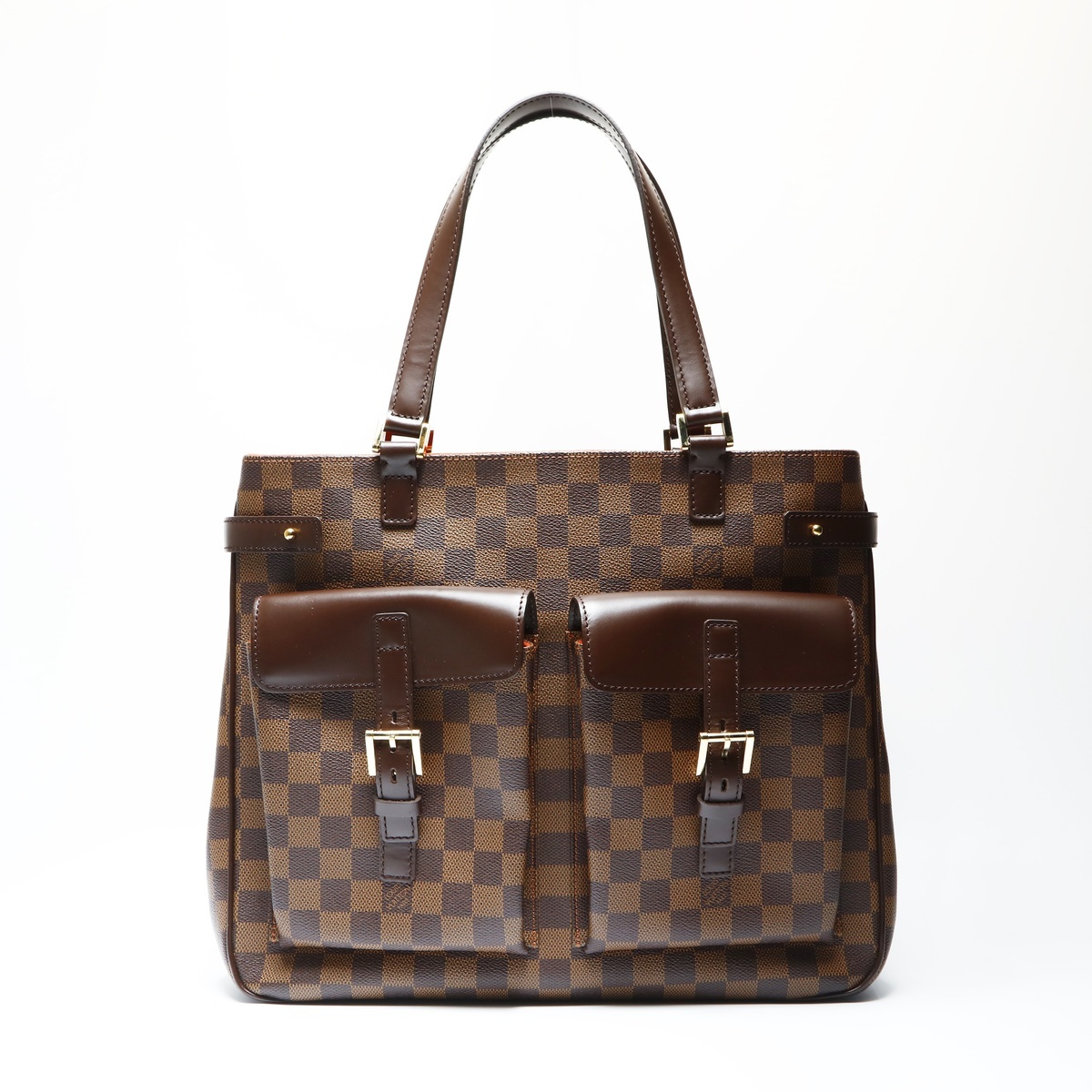 極美品 ルイ・ヴィトン LOUIS VUITTON 2005年製 N51128 ダミエ ユゼス ショルダーバッグ ブラウン WS23757拍卖
