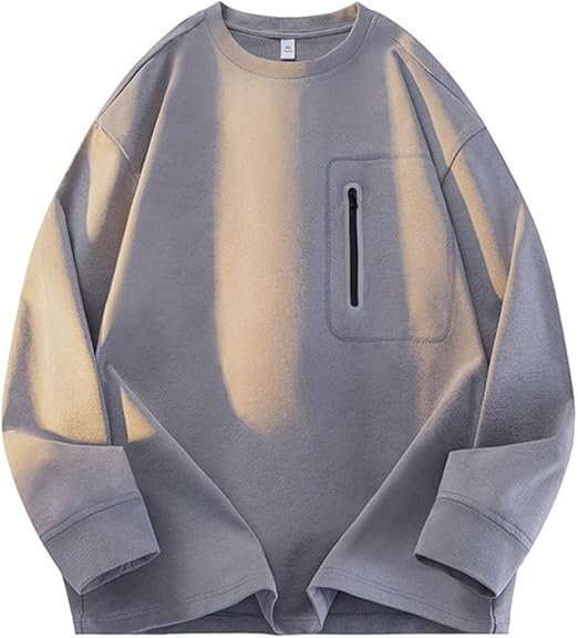 2025年新作 メンズ オーバーサイズ クルーネック スウェット 春秋 プルオーバー Tシャツ サイズ展開豊富拍卖