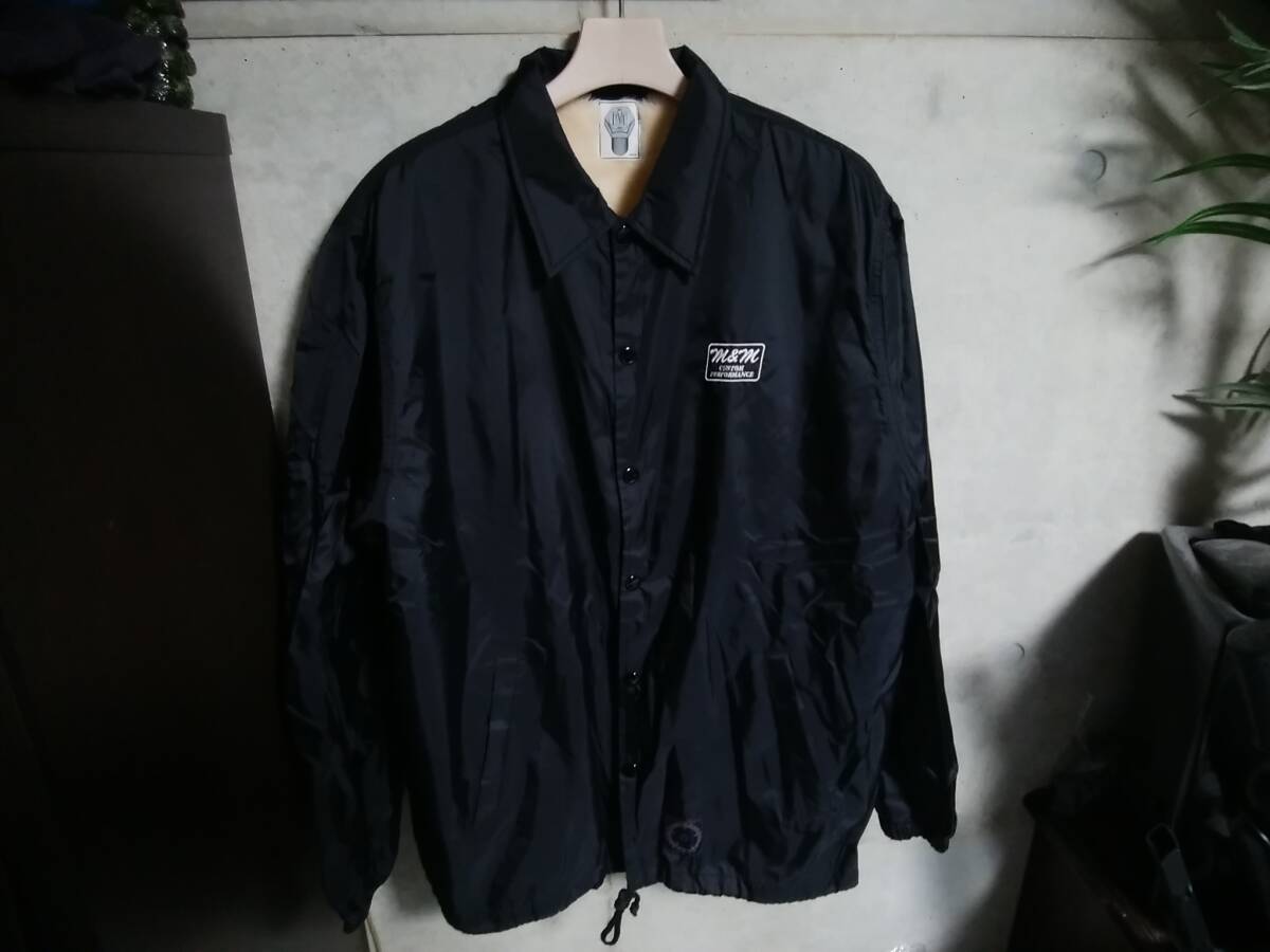 【M&M CUSTOM PERFORMANCE エムアンドエム カスタムパフォーマンス×多摩川ダイナー】ボアコーチジャケットM ロゴ刺繍 限定コラボモデル拍卖