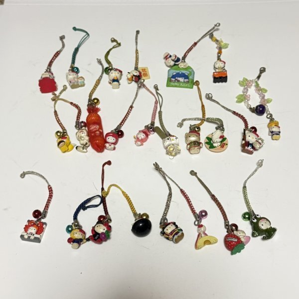 【現状品】キティ/ストラップ/サンリオ/ご当地キティ/タグ無し/根付けストラップ/まとめ/Sanrio/24個拍卖