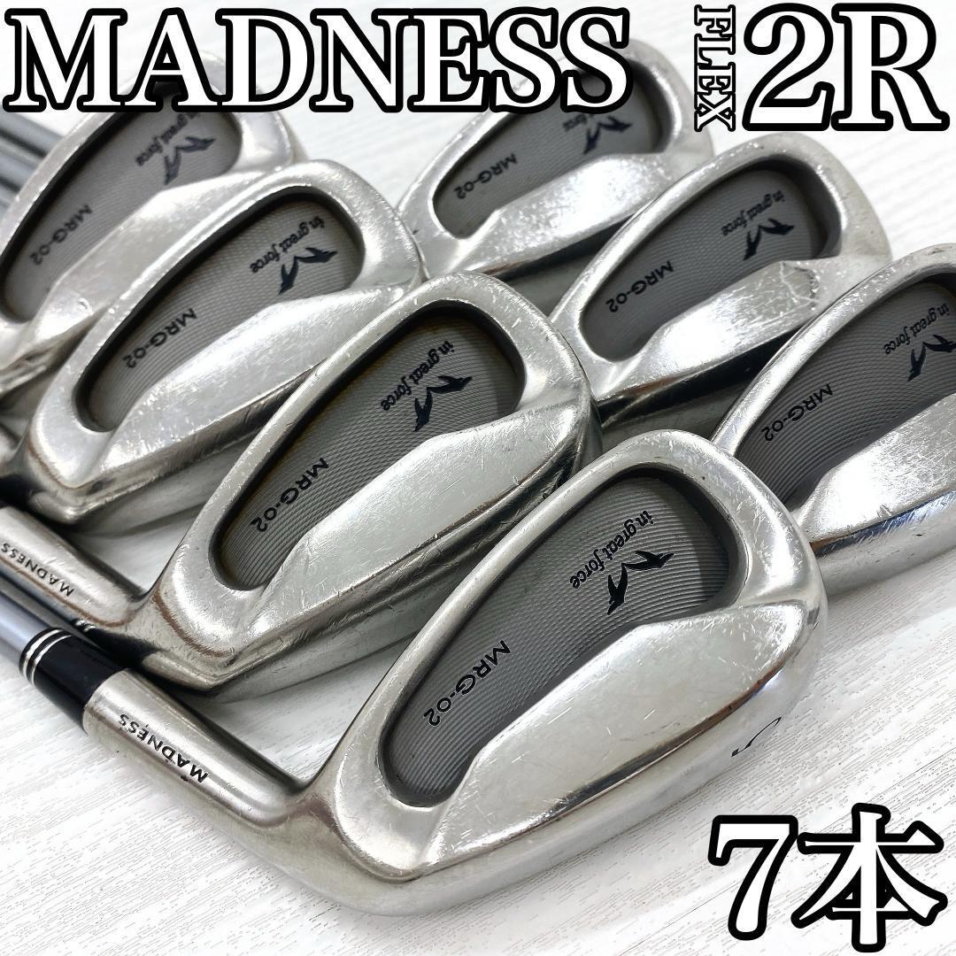 【希少】 MADNESS MRG-02 マドネス アイアンセット カーボンシャフト ROMBAX メンズ レディース シニア向け 7本 FLEX:R2 です。拍卖