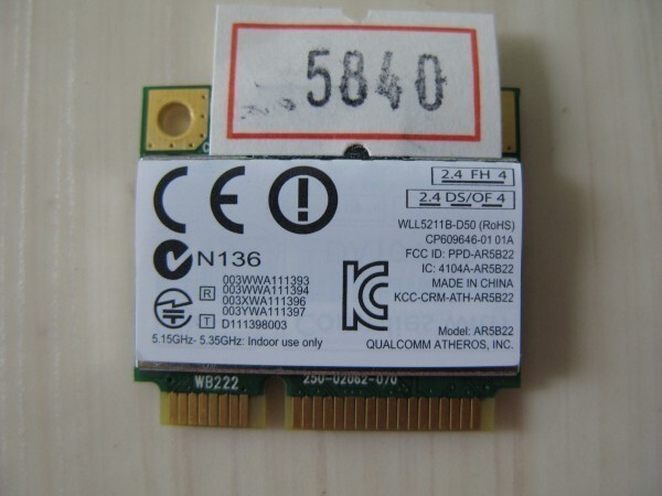 0192□Atheros AR5B22 DualBand 無線LAN+Bluetooth4.0 拍卖