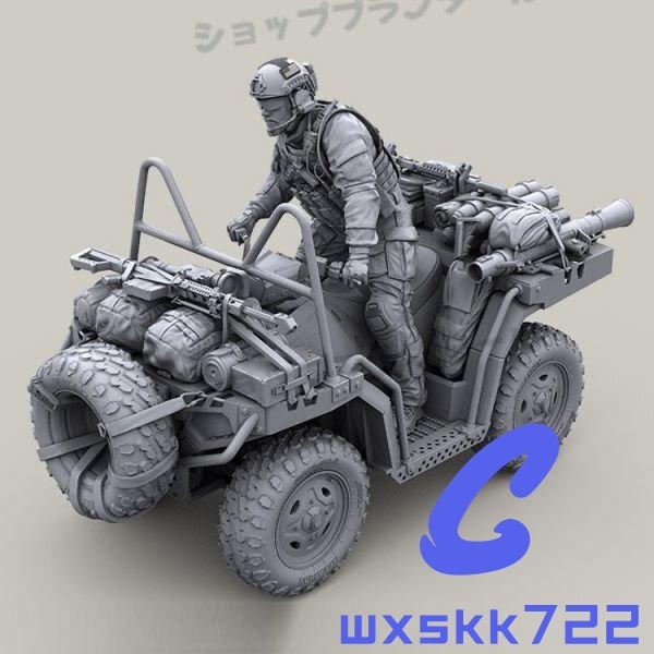 フィギュア 1/35 兵士 米 特殊部隊 アメリカ ATV 未塗装 未組立DJ1057拍卖
