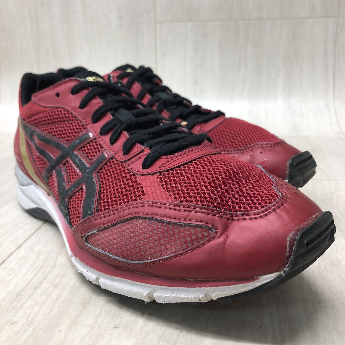 M308 FK-251001-050 ASICS アシックス LYTERACER TS 5-wide ライトレーサー ランニングシューズ 陸上 レッド メンズ 28cm拍卖
