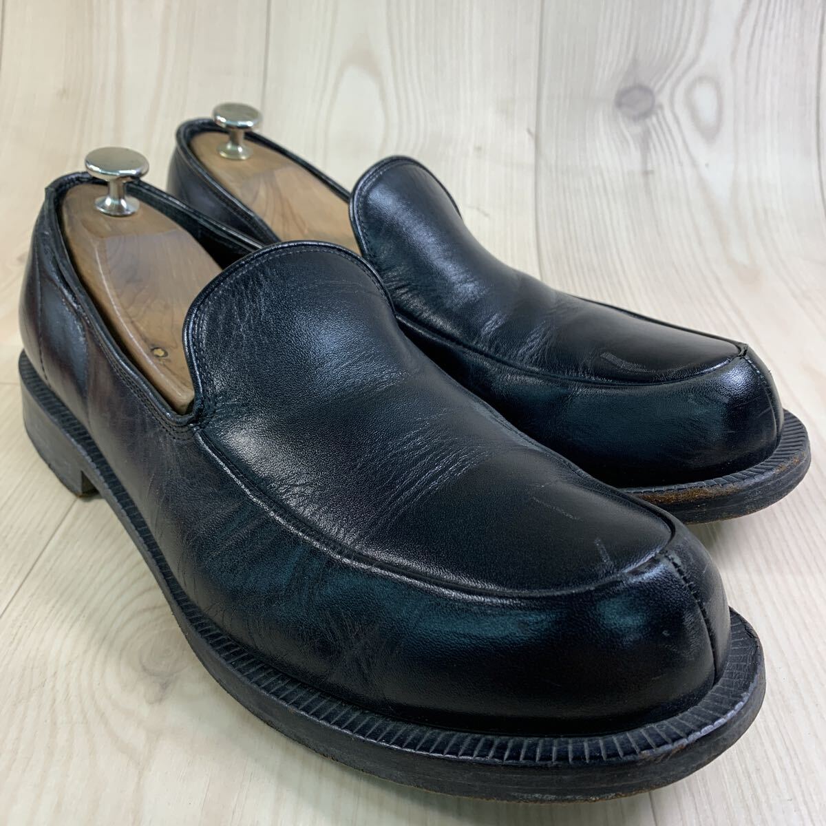 G1 FN-251017-1261 ビジネスシューズ ローファー レザーシューズ カジュアルシューズ ブラック メンズ メーカー不明拍卖