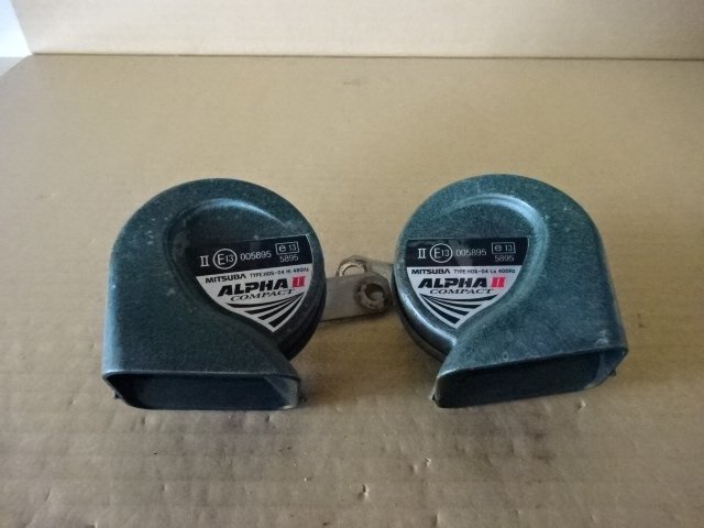 MITSUBA ミツバ ALPHAⅡ アルファ2 コンパクト ホーン H0S-04 DC12V Hi 480HZ H0S-04 DC12V Lo 400HZ ⑫ D5拍卖