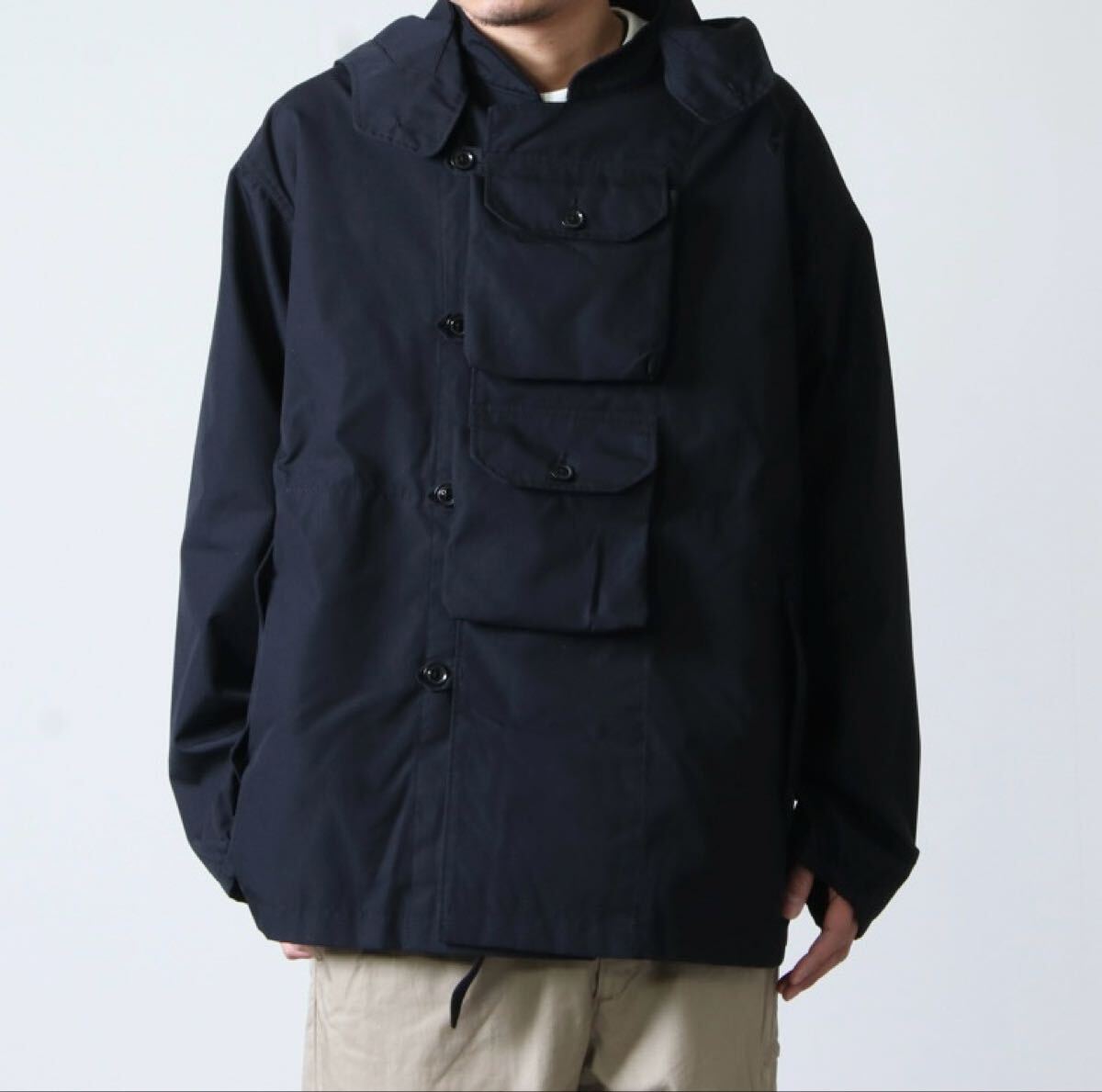 ENGINEERED GARMENTS MT JACKET PC POPLIN サイズM 希少 D.K NAVY エンジニアードガーメンツ マウンテンミリタリージャケット 米国製拍卖