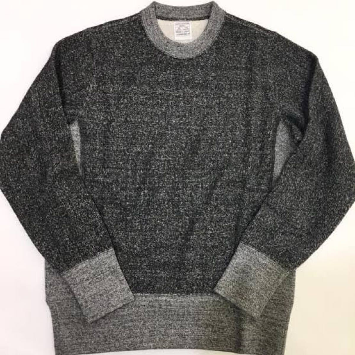 希少 黒ゴマ LOOPWHEELER LWゴマシオ吊り裏毛 クルースウェット サイズL ループウィラー拍卖