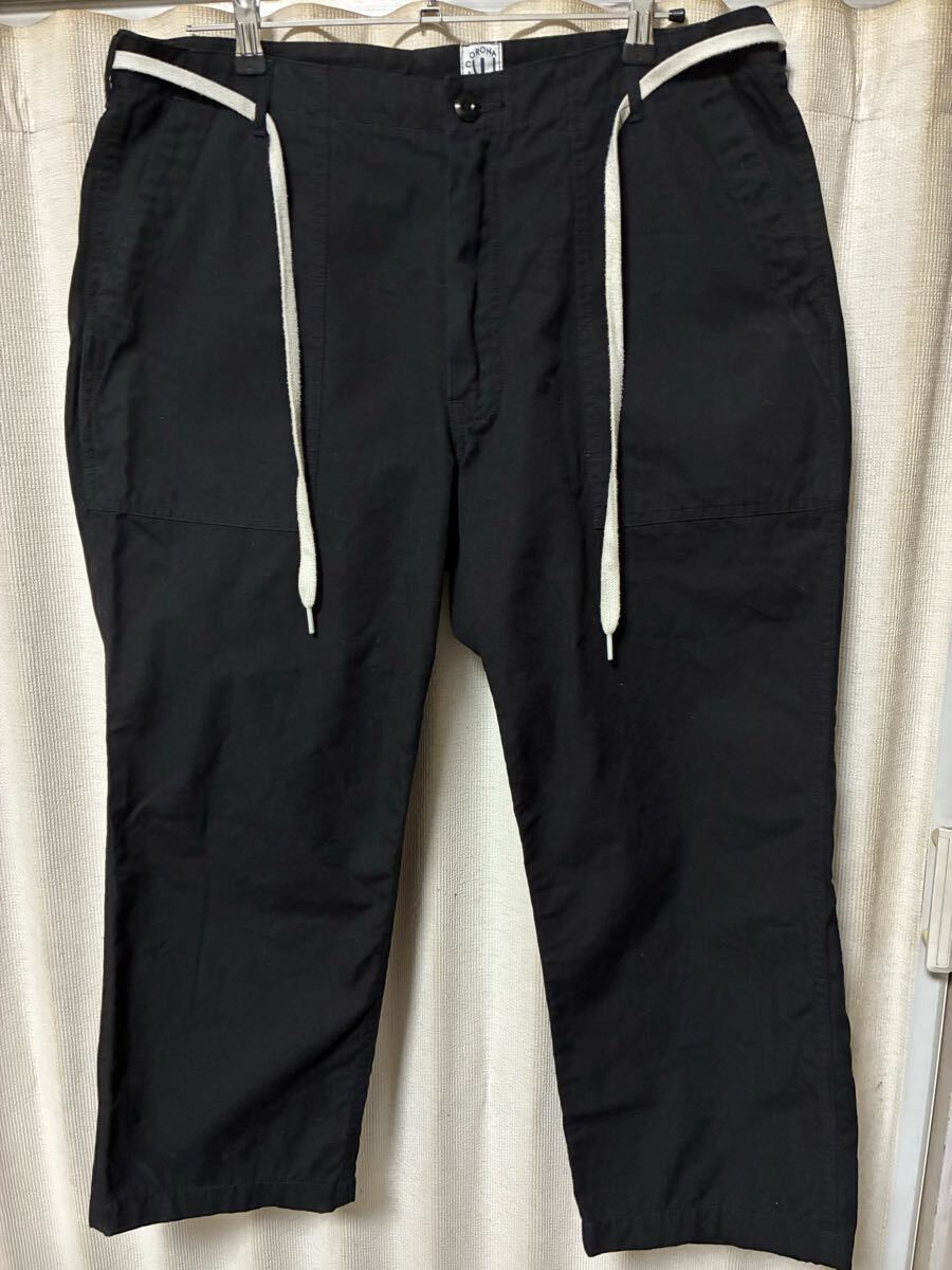 CORONA CP088 UTILITY SLACKS Fatigue Pants BLACK サイズXL コロナ ミリタリー ベイカーパンツ アメカジ拍卖