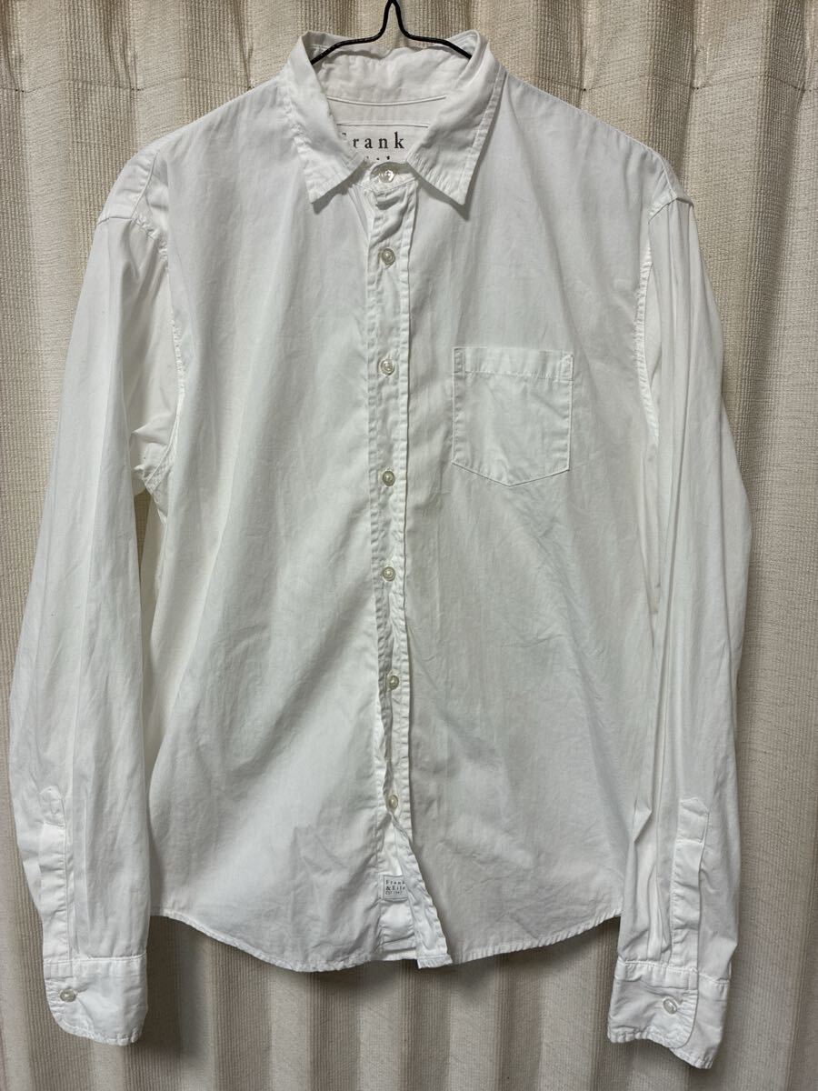 Frank&Eileen LUKE LIGHT POPLIN SHIRT フランク&アイリーン ポリプンシャツ サイズXS WHITE ロンハーマン取扱い MADE IN USA ユニセックス拍卖