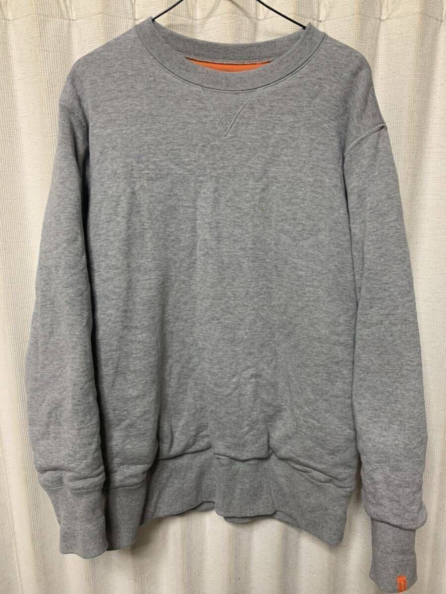 激レア 受注会限定 LOOPWHEELER CORE LAYER GOOSE DOWN SWEAT サイズM ループウィラー ダウン入りリバーシブルスウェット GRAY オレンジ拍卖