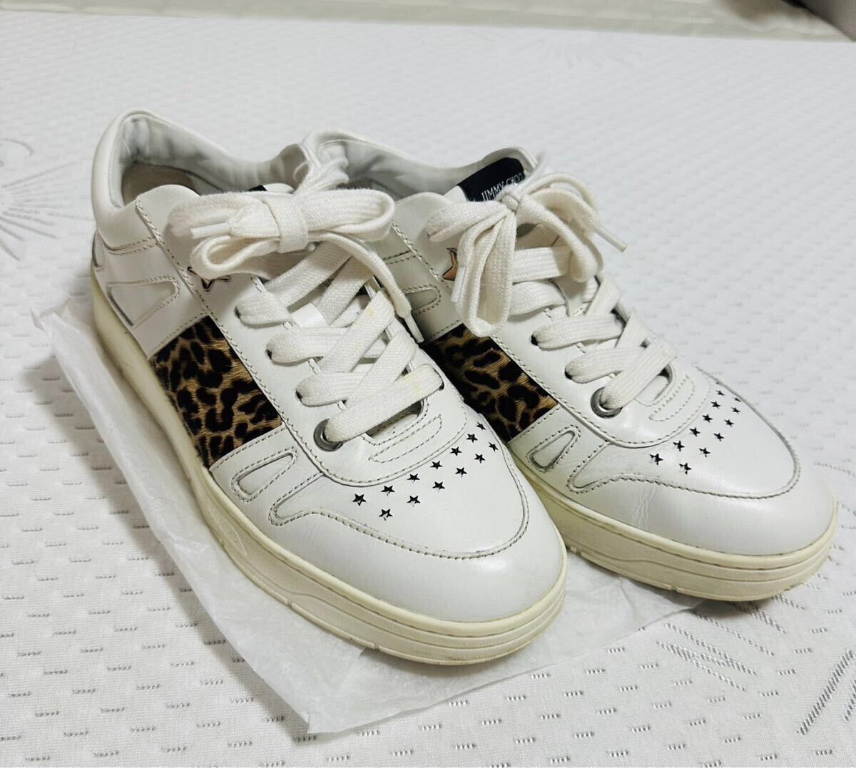 JIMMY CHOOジミーチュウ◆HAWAII 白レザー拍卖