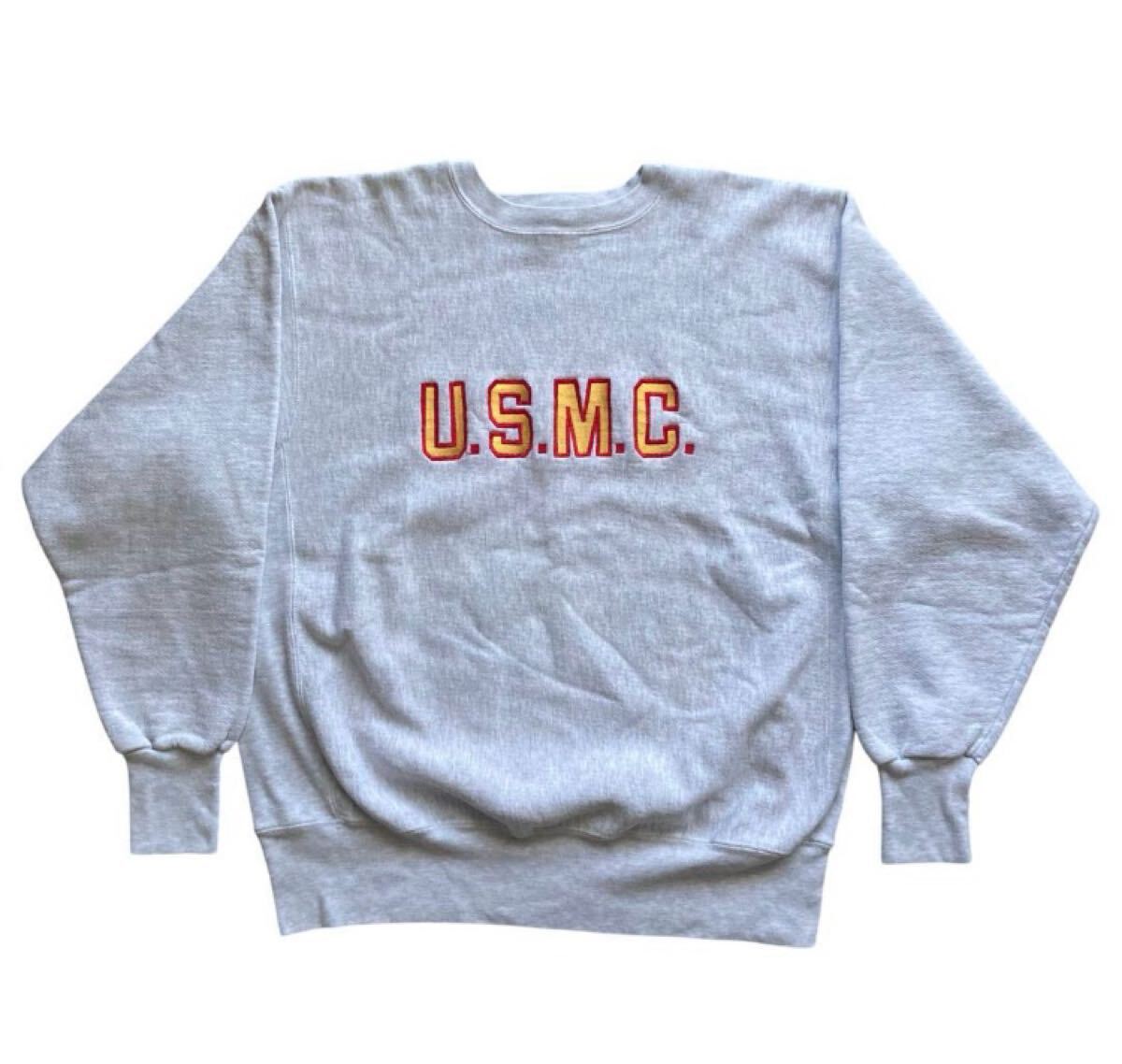 USMC アメリカ海兵隊 リバースウィーブ スウェット ミリタリー 古着 拍卖