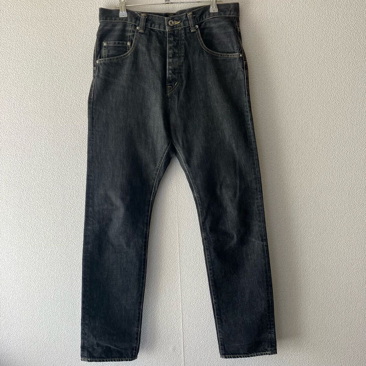 GANRYU COMME des GARCONS 先染め ブラックジーンズ AD2010 デニムパンツ Lサイズ 拍卖