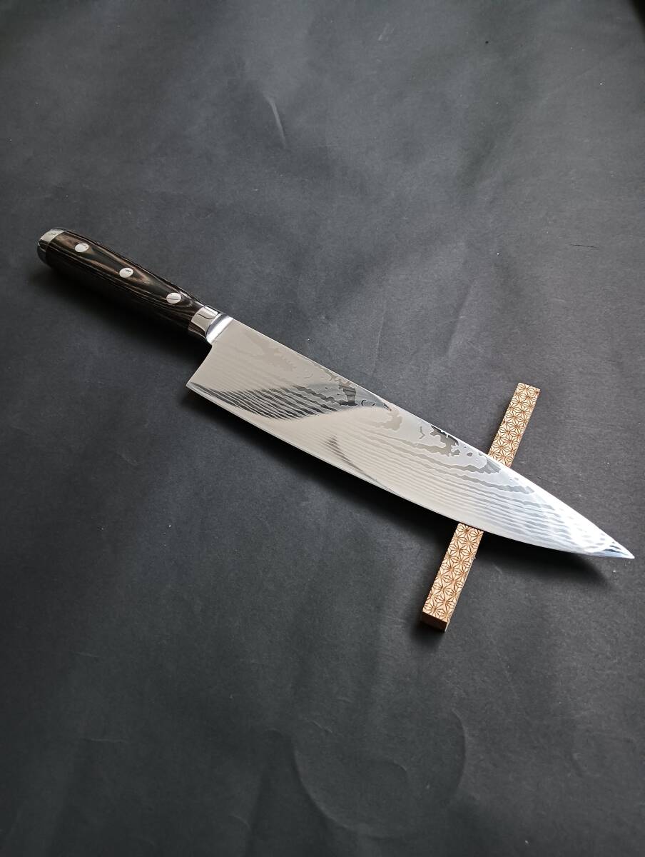 鏡面ダマスカス牛刀包丁210mm ローズウッド柄拍卖