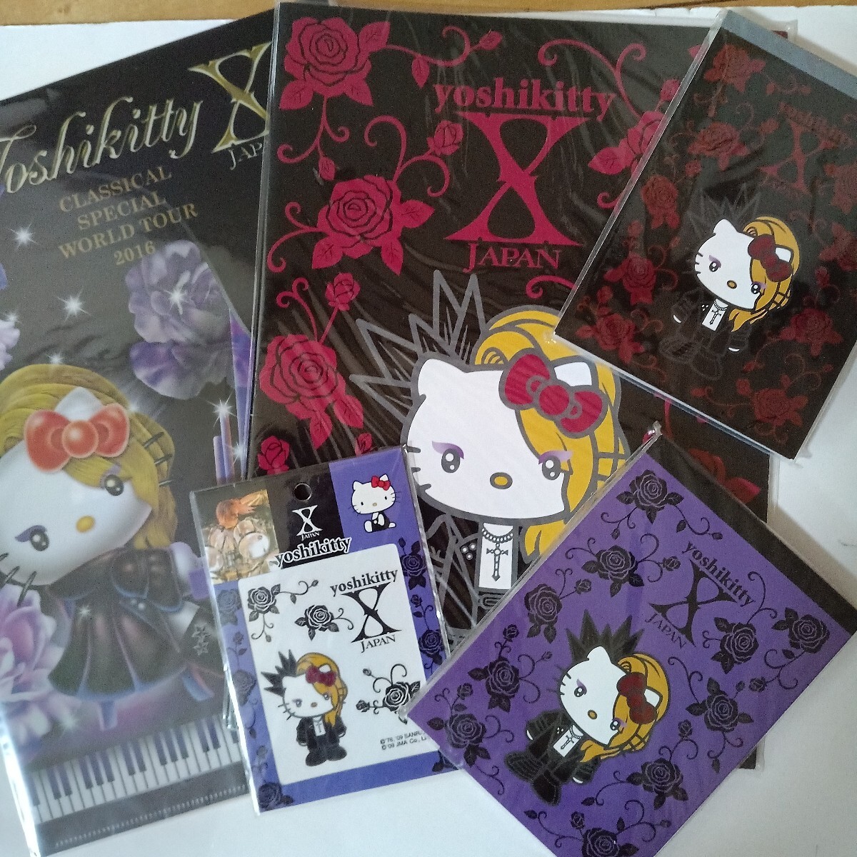 【未開封】yoshikitty5点ノ―トメモ帳ファイルシ―ルhide YOSHIKI TOSHI TAIJI PATA heath X JAPAN ヨシキティ拍卖