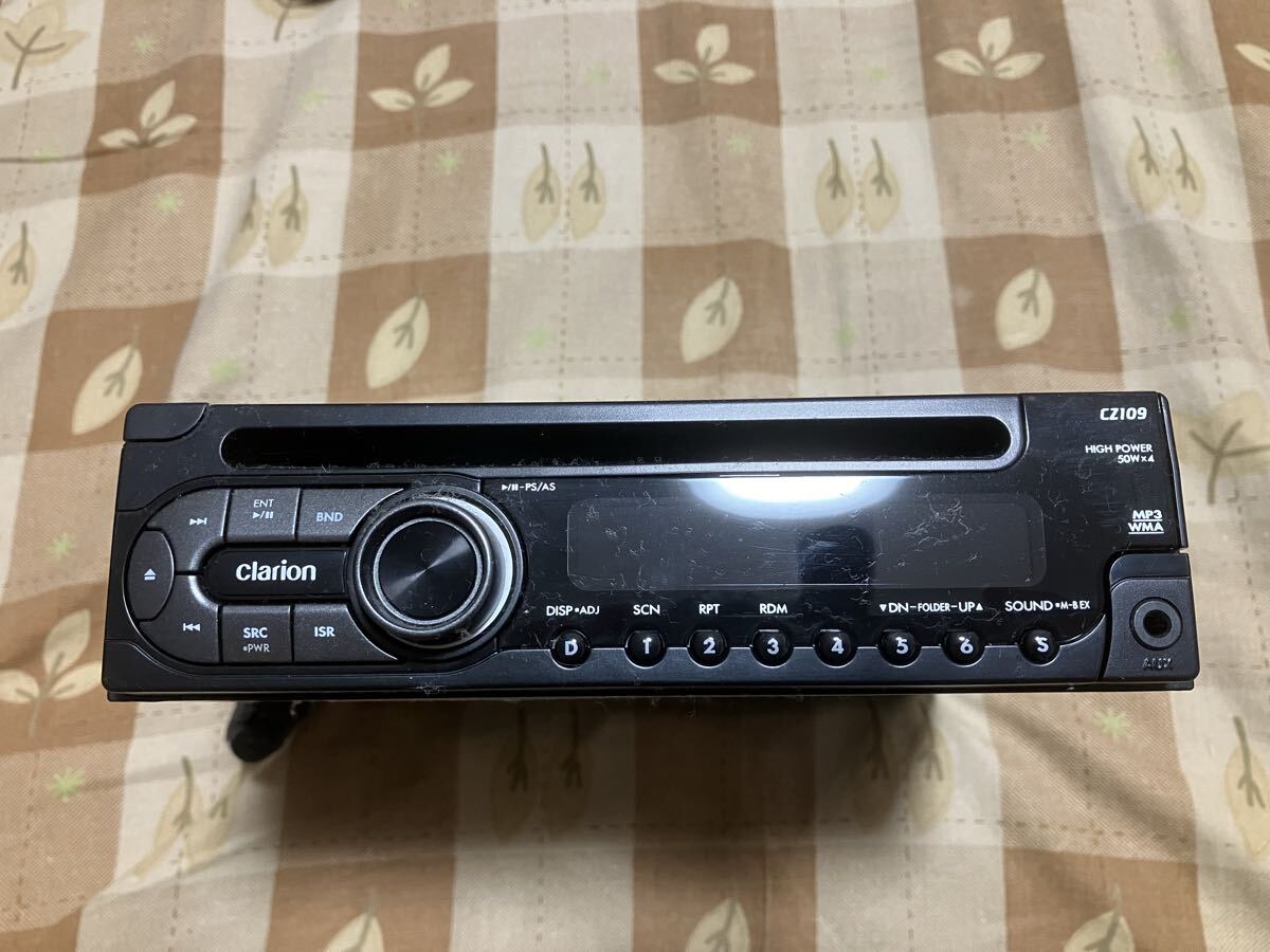 クラリオン clarion CZ109 CDデッキ 本体のみ拍卖
