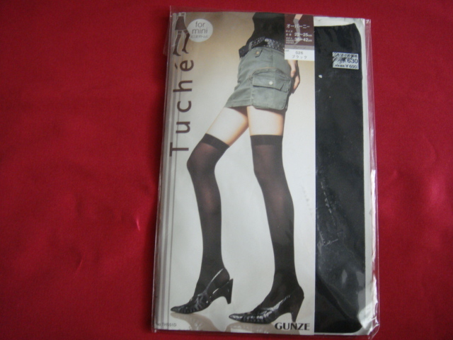 Tuche’・トゥシェ^,,.for mini/ミニ丈ボトムに*オーバーニー*サイズ(足長22~25cm/ひざ上38~42cm)026ブラック_.,,^「新品」拍卖