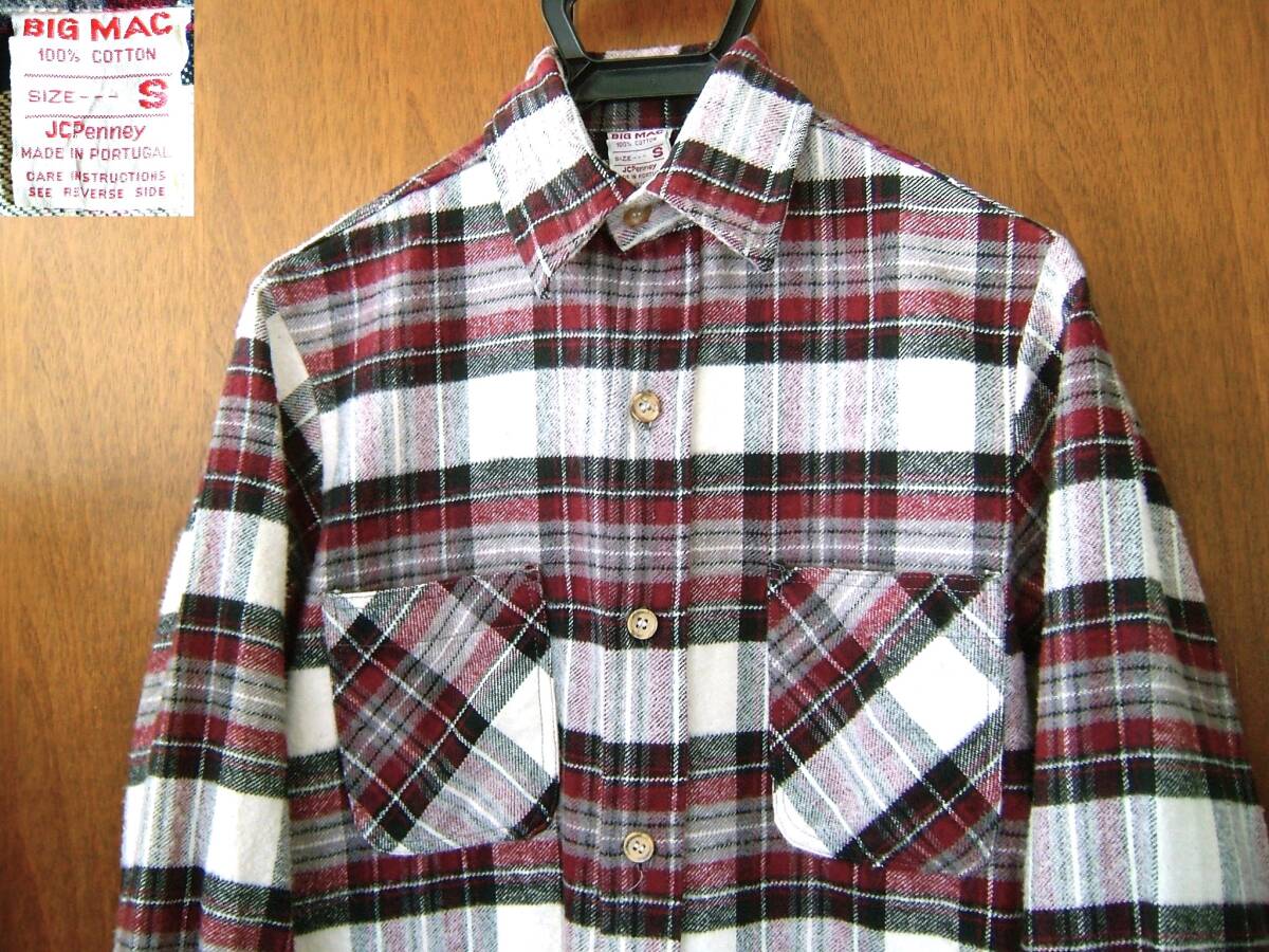 ビッグマック BIG MAC JCPenney ポルトガル製 ネルシャツ ワークシャツ 長袖シャツ拍卖