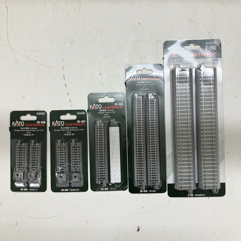◆ 【ジャンク品】 KATO 鉄道模型 車止め線路 A,B 直線線路 PC直線線路 Nゲージ線路 5点 まとめ 現状品 0.3kg拍卖