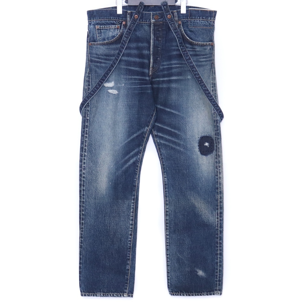 VISVIM Social Sculpture Denim Pants 15 Damage-21 W34 L30 インディゴ 0120205005015 ヴィズヴィム ビズビム デニムパンツ ダメージ拍卖