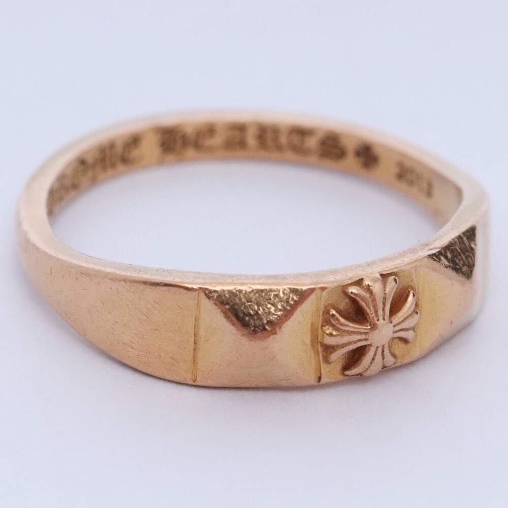 8号 CHROME HEARTS バブルガムリング ピラミッド CHプラス 22K ゴールド クロムハーツ 指輪 BUBBLGM PYRAMID PLS 22金拍卖