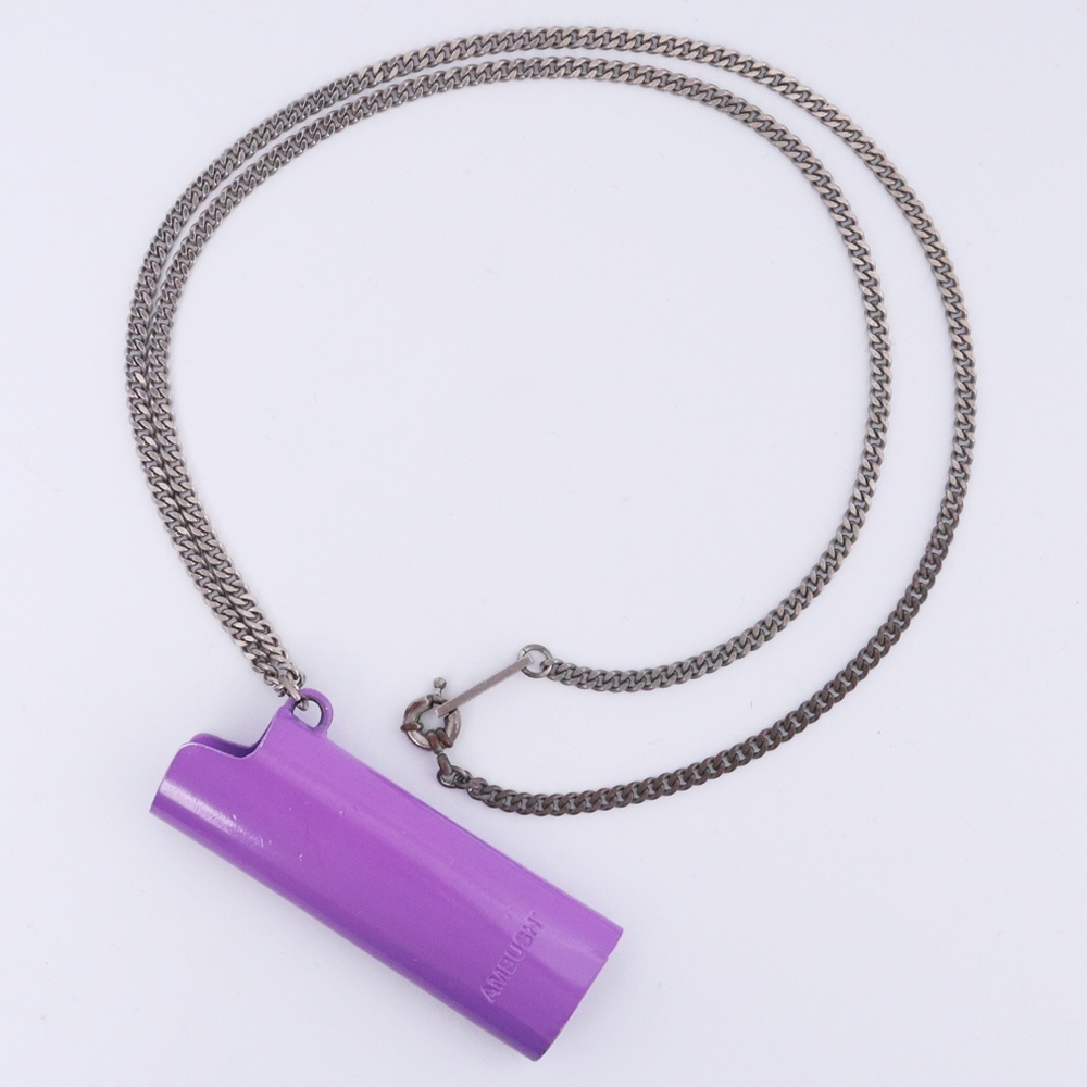 AMBUSH ライターケース ネックレス パープル 12111704 アンブッシュ チェーン Lighter Case Necklace拍卖