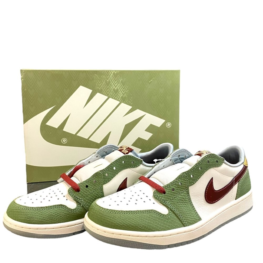 28cm NIKE AIR JORDAN 1 LOW OG CNY CHINESE NEW YEAR スニーカー グリーン FN3727-100 ナイキ エアジョーダン1 ロー OG拍卖